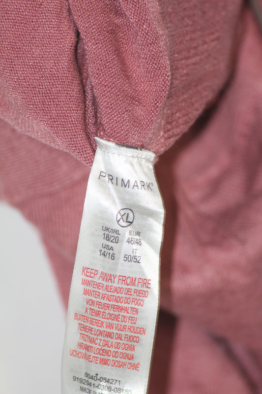 Primark Blush Pink Button-Down Sweater – XL