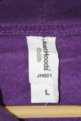 Just Hoods Purple Hoodie – Large