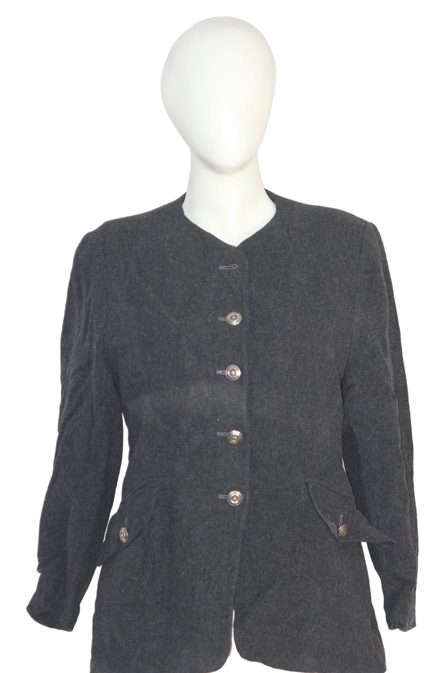 Marks & Spencer Black Wool-Cashmere Jacket – Small