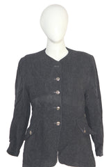 Marks & Spencer Black Wool-Cashmere Jacket – Small