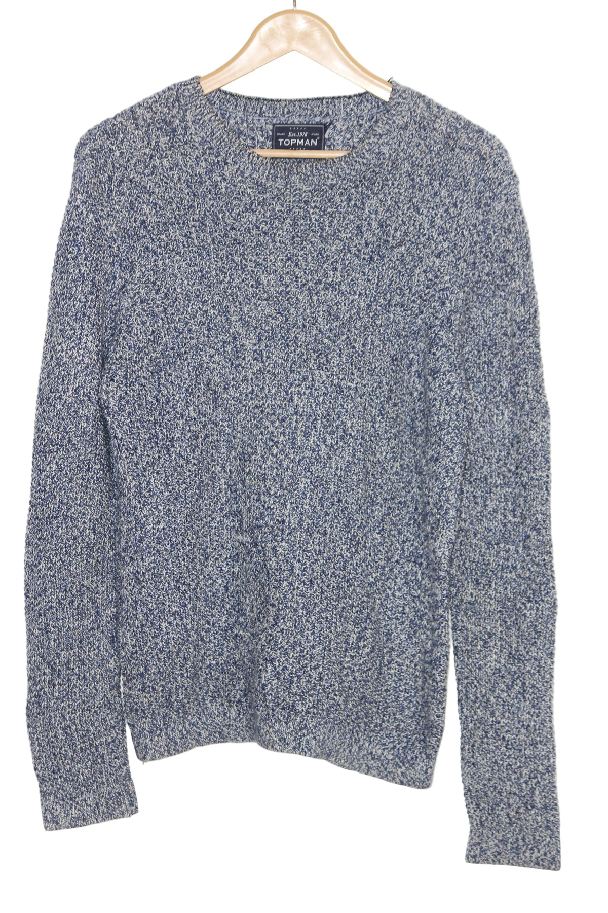 Topman Blue Wool Blend Sweater – Large