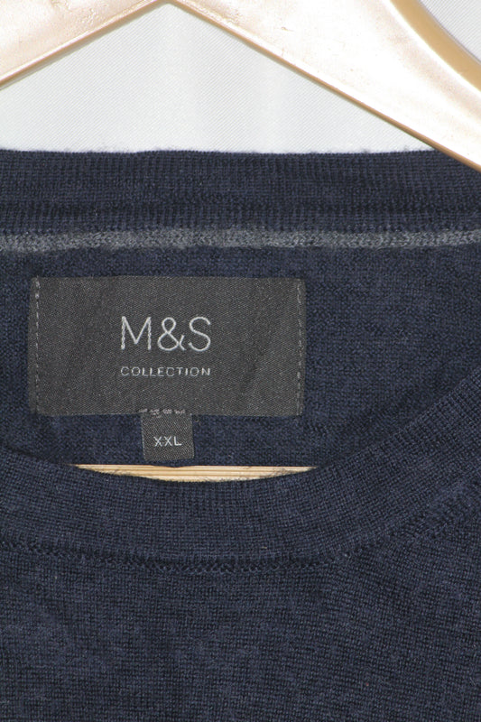 M&S Navy Blue Sweatshirt– XXL