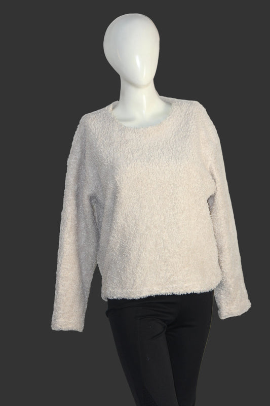 White Casual Sweatshirt – Thriftyfy – Small