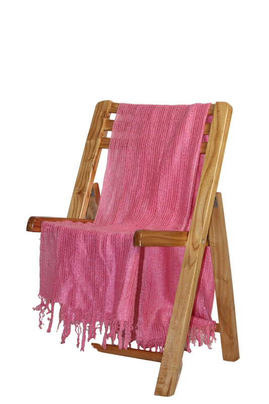 Thriftyfy Pink Knitted Shawl - Elegant and Stylish