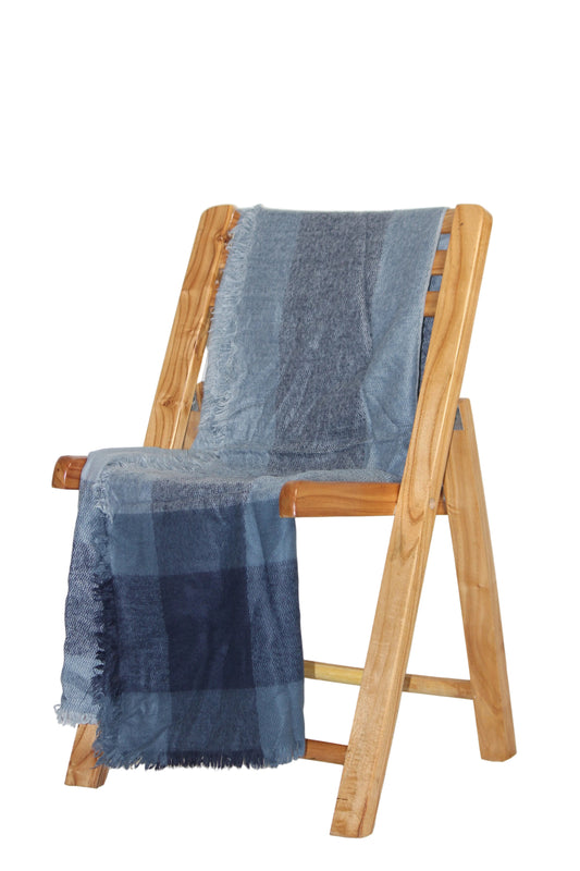 Frangi Blue Pashmina Shawl - Soft and Comfortable