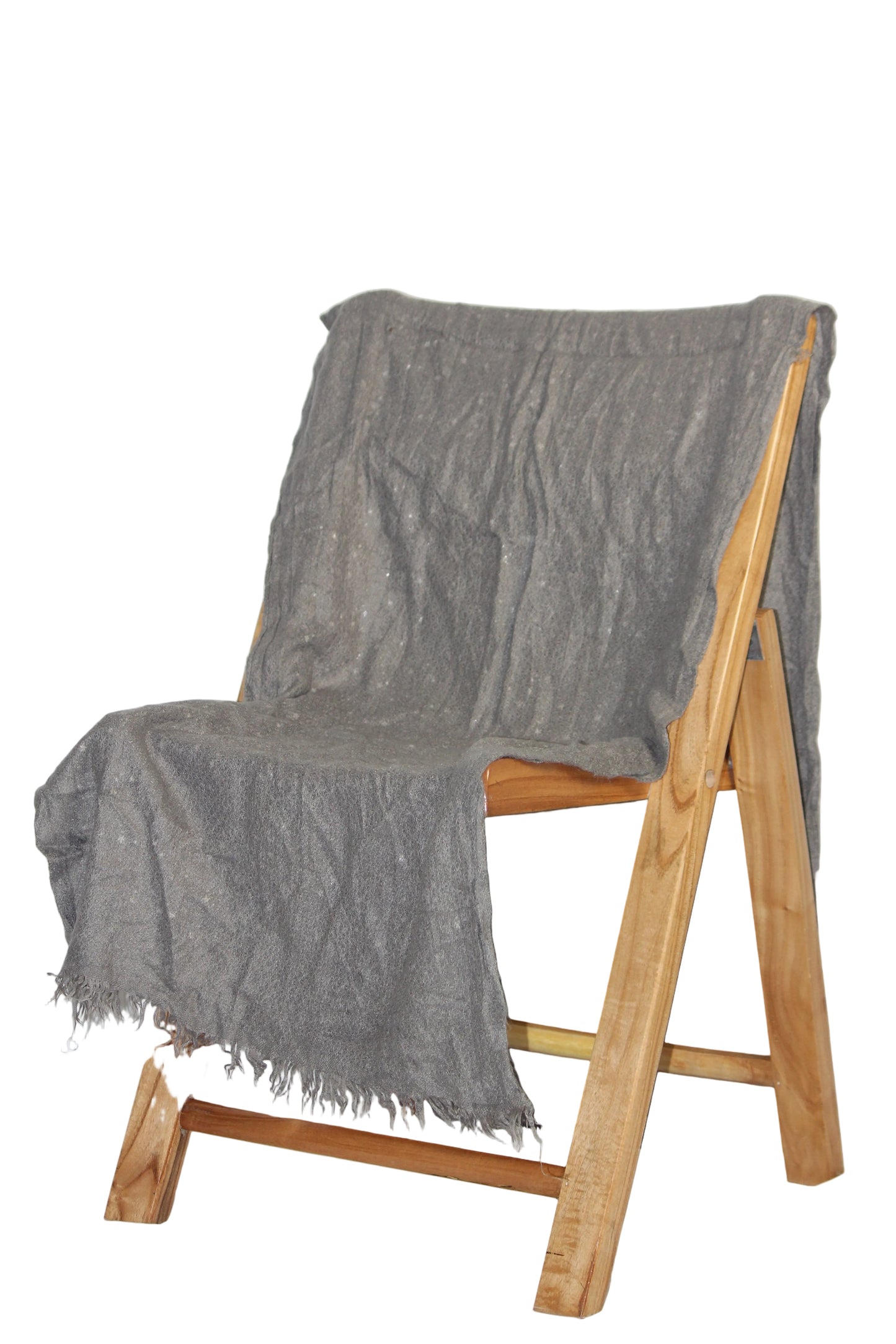 Thriftyfy Gray Wool Shawl - Subtle and Classic