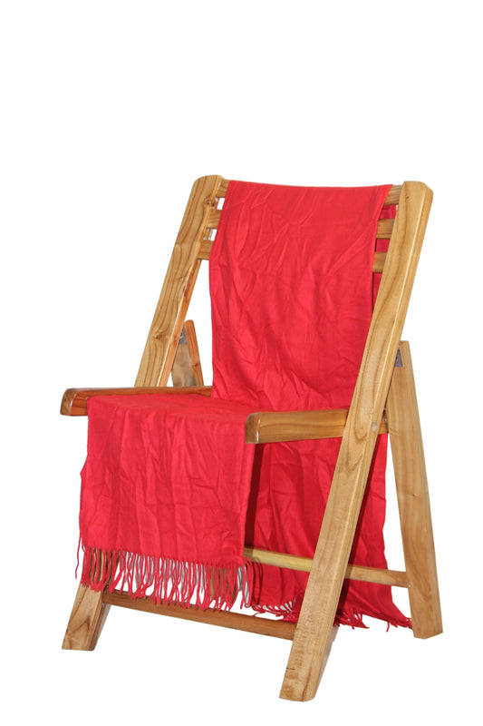 Thriftyfy Red Pashmina Shawl - Classic and Elegant