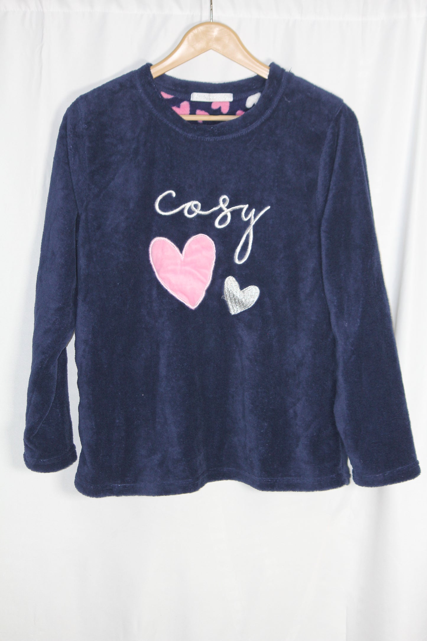 Navy Heart Cozy Sweater – Love to Lounge