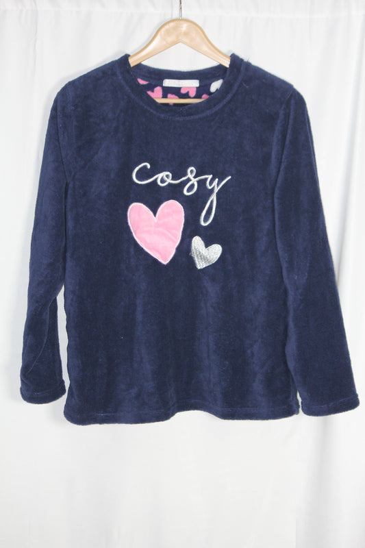 Navy Heart Cozy Sweater – Love to Lounge