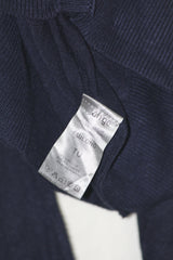 Tu Navy Blue Long Button-Down Sweater (Large)