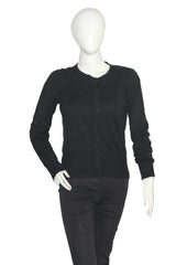 M&S Black Button-Down Sweater (Medium)