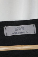 M&S Black Button-Down Sweater (Medium)