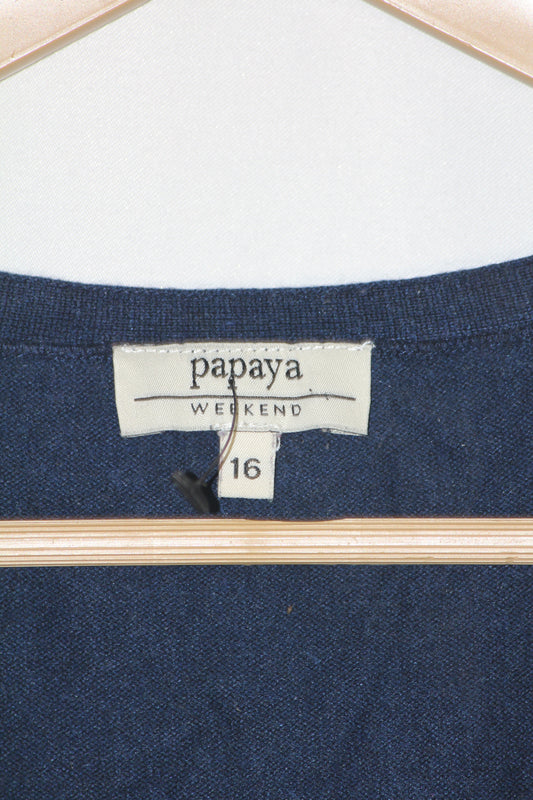 Papaya Weekend Navy Blue Women’s Sweater