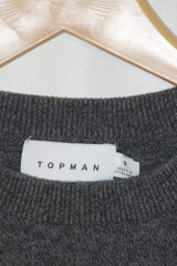 Topman Grey Cotton Sweater
