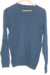 Next Navy Blue Cotton Blend Sweater
