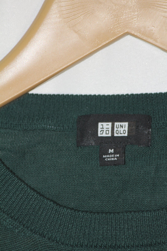 Uniqlo Green Pure Wool Sweater