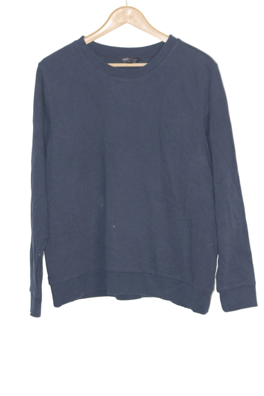 M&S Navy Blue Full Sleeve Sweatshirt