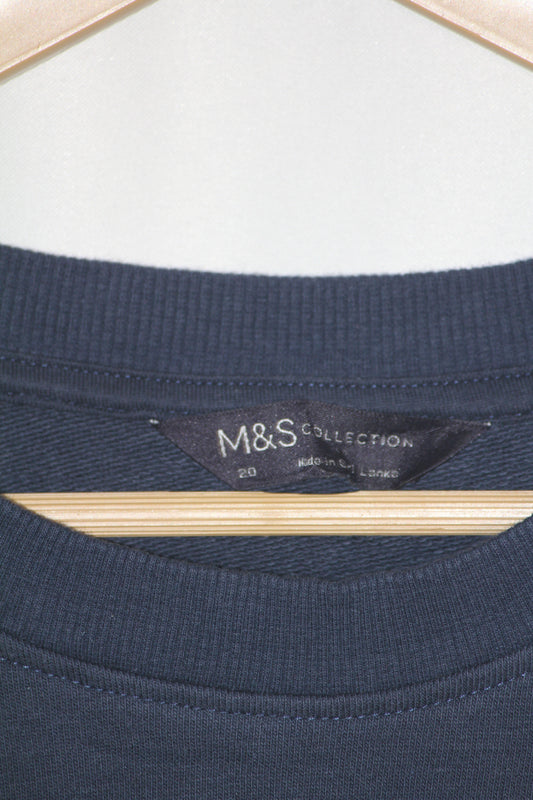 M&S Navy Blue Full Sleeve Sweatshirt