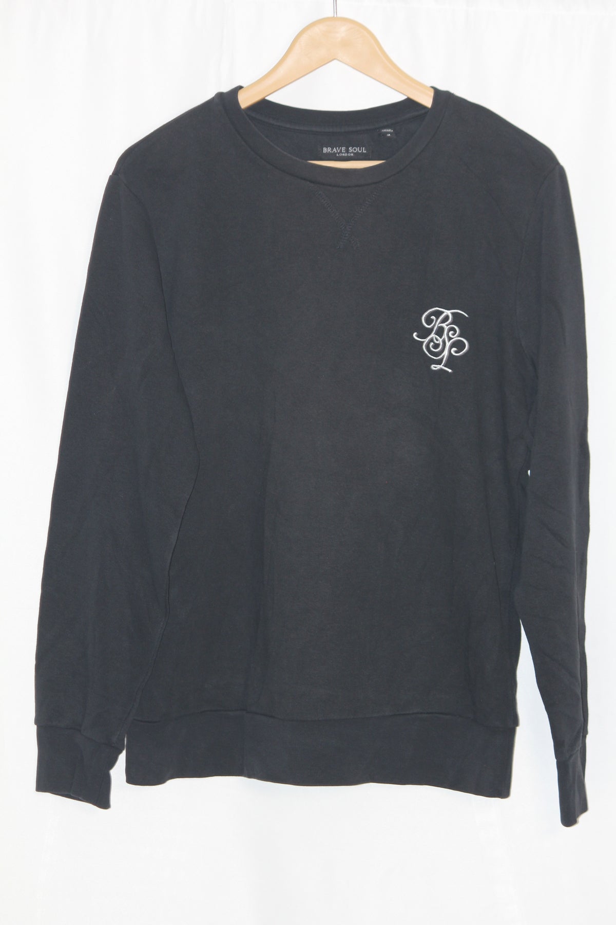 Brave Soul Black Classic Sweatshirt