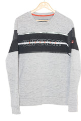 Superdry Sports Grey Full Sleeve Sweatshirt