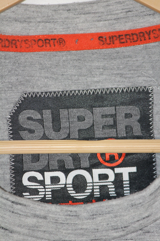 Superdry Sports Grey Full Sleeve Sweatshirt