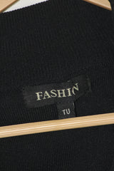 TU Black Half Sleeve Zipper Bodycon – Small