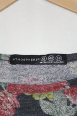 Atmosphere Red Floral Full Sleeve Bodycon – Small