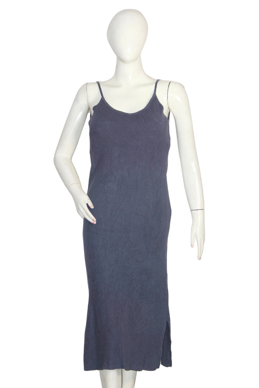 ThriftyFy Sleeveless Dark Blue Bodycon (Large)