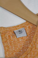 TU Orange Half Sleeve Bodycon with Trouser – Small