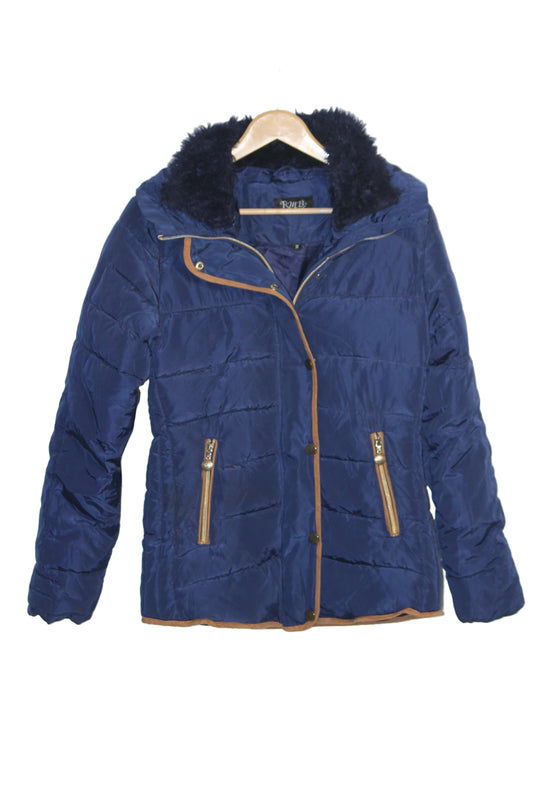 RMB Women’s Blue Puffer Jacket – Medium