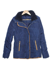 RMB Women’s Blue Puffer Jacket – Medium