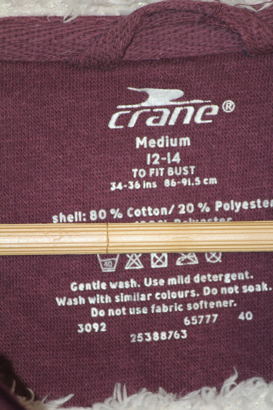 Crane Half-Zip Maroon Sweatshirt – Medium