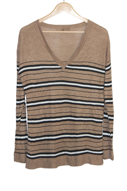 Next Women’s Brown Striped Sweatshirt – Medium