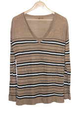Next Women’s Brown Striped Sweatshirt – Medium