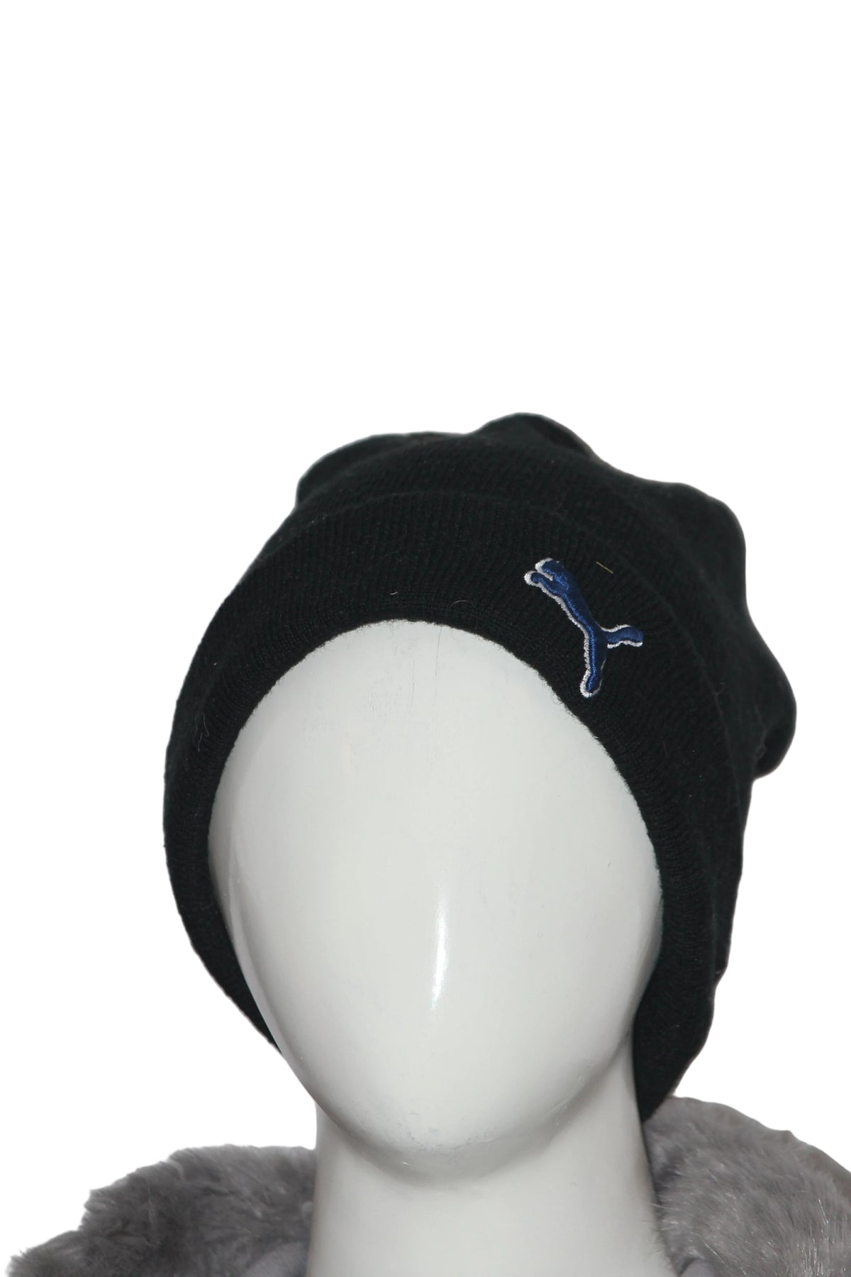 Black Winter Cap by Puma – Classic Knit Beanie for Cold Weather