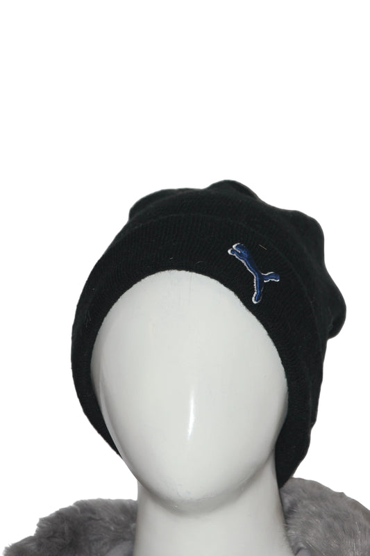 Black Winter Cap by Puma – Classic Knit Beanie for Cold Weather