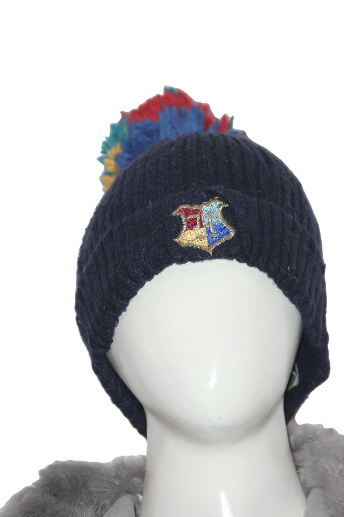 Navy Blue Winter Cap by M&S – Classic Knit Beanie for Cold Weather
