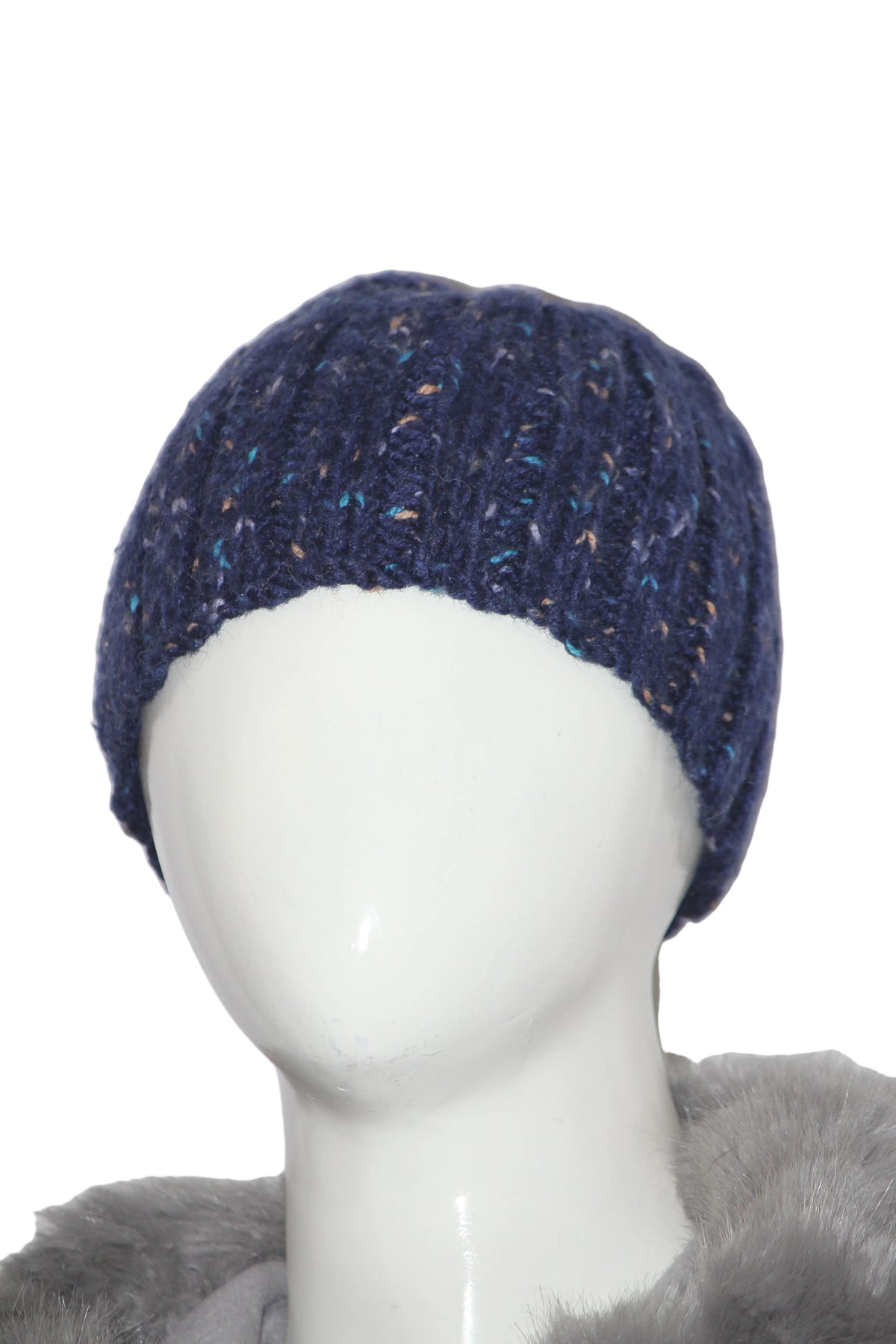 Thriftyfy Blue Knitted Winter Cap – Soft & Warm Everyday Beanie