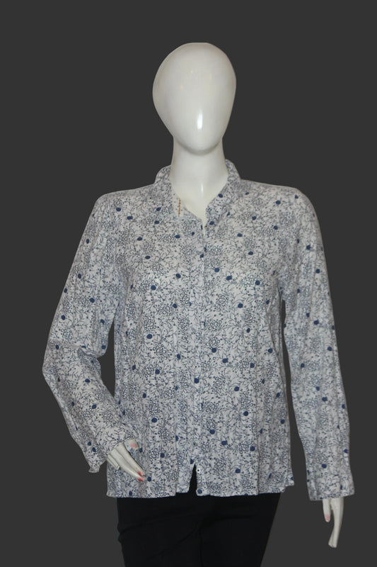 Floral Essence – White Stuff White Button Down Shirt