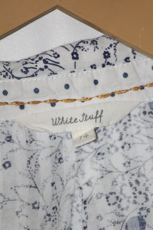 Floral Essence – White Stuff White Button Down Shirt