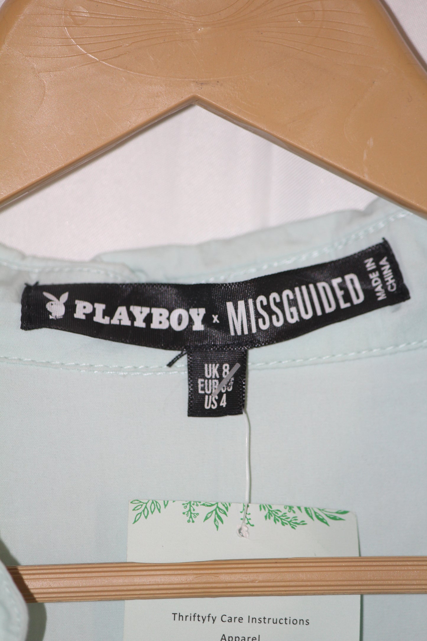 Playboy Charm – Misguided Sky Blue Button Down Shirt