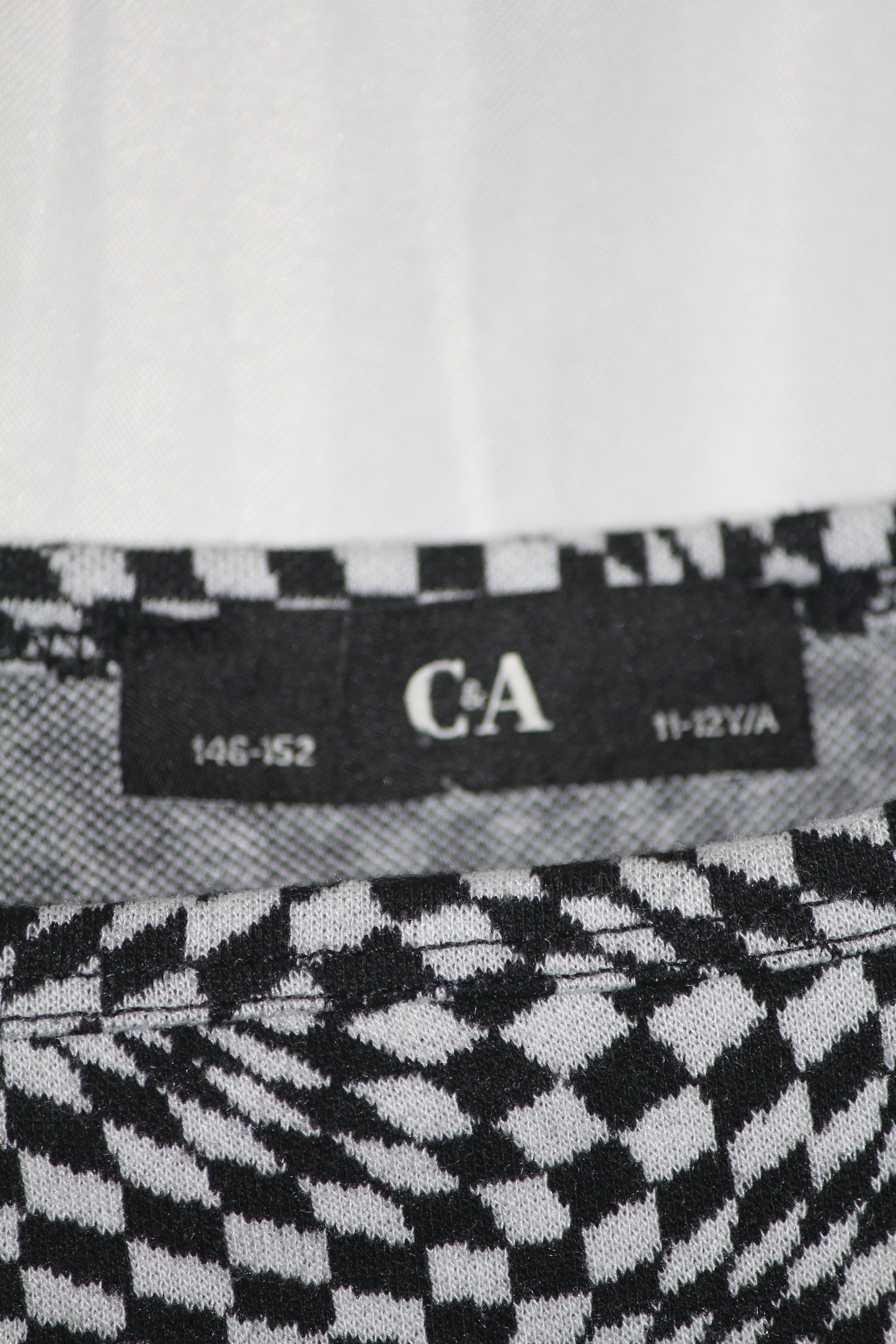 C&A Black & White Sleeveless Bodycon Dress