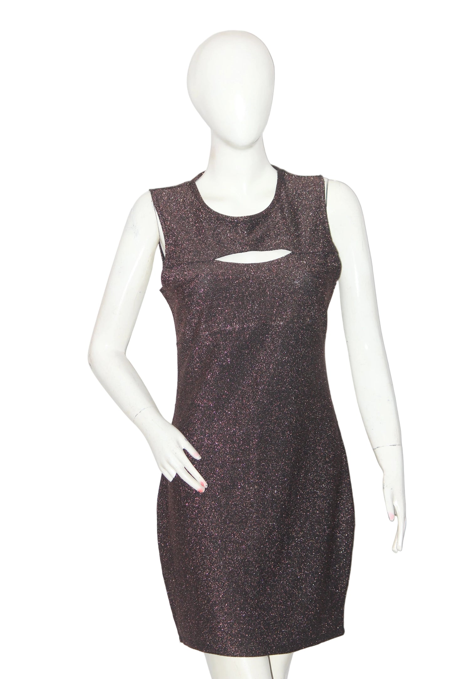 Fashion Private Company Black Shimmery Bodycon Dress
