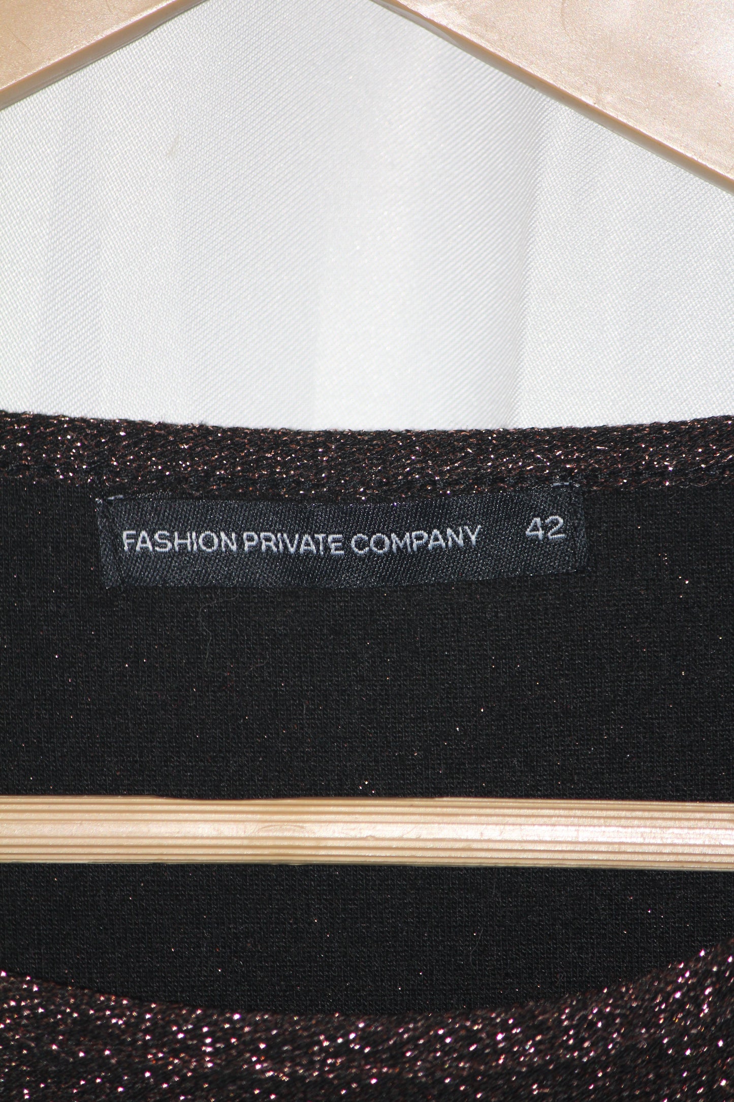 Fashion Private Company Black Shimmery Bodycon Dress