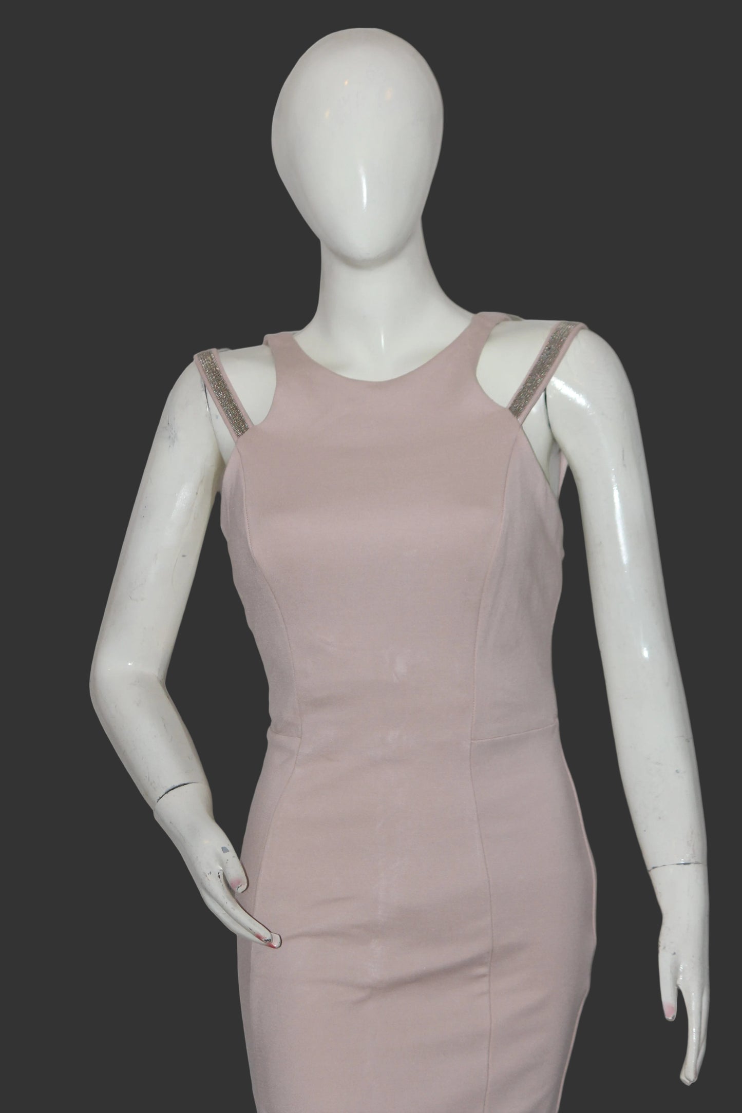 River Island Cream Sleeveless Bodycon Maxi Dress