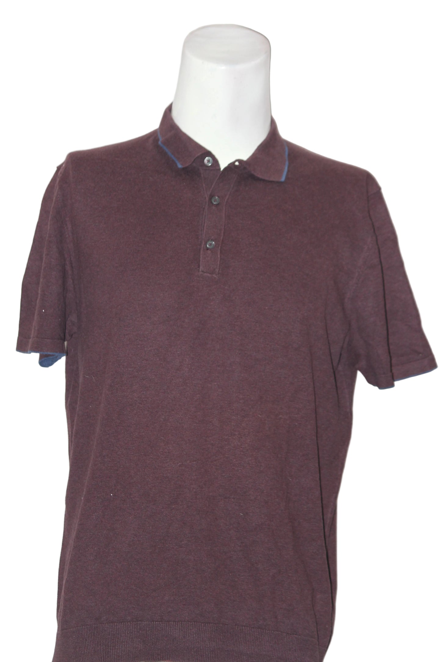 M&S Grey Half Sleeve Knitted Polo T-Shirt