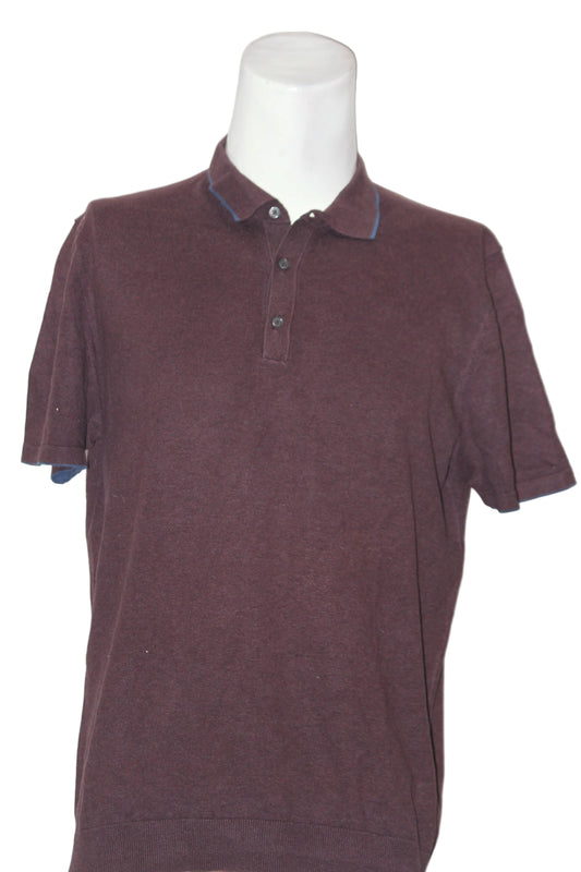 M&S Grey Half Sleeve Knitted Polo T-Shirt