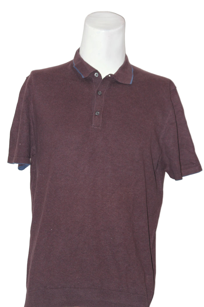 M&S Grey Half Sleeve Knitted Polo T-Shirt