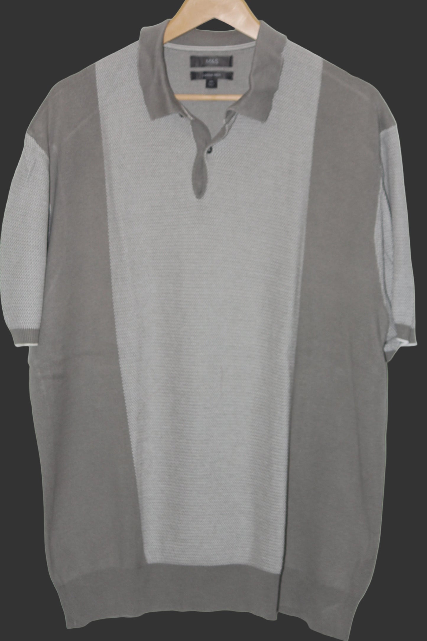 M&S Light Green Stretchable Polo T-Shirt