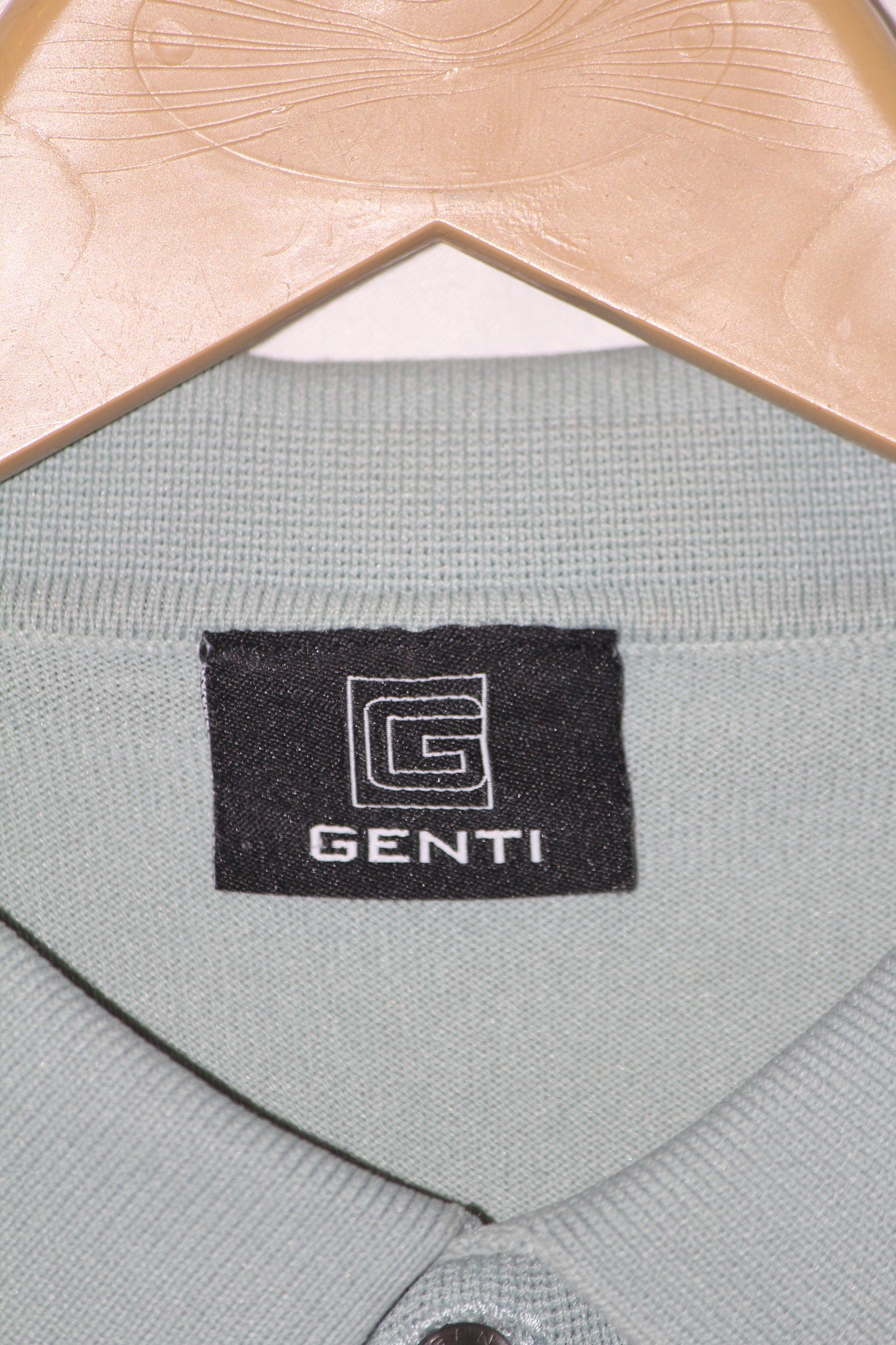 Genti Grey Stretchable Knitted Polo T-Shirt